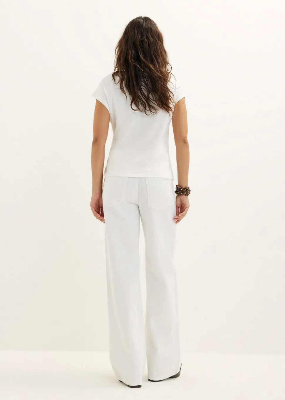 T-shirt met knoopdetail