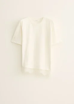 T-shirt met lace detail