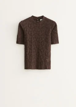T-shirt met structuur