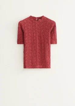 T-shirt met structuur