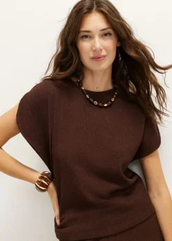 T-shirt met structuur