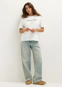 T-shirt met tekstprint