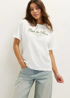T-shirt met tekstprint