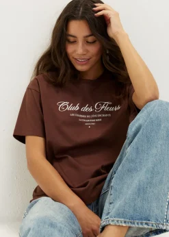 T-shirt met tekstprint
