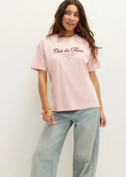 T-shirt met tekstprint
