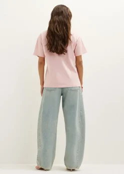 T-shirt met tekstprint