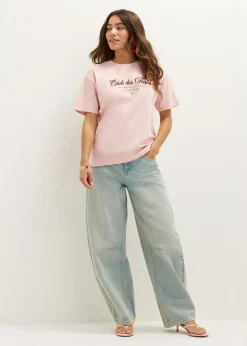 T-shirt met tekstprint