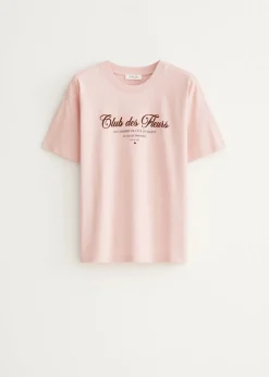 T-shirt met tekstprint