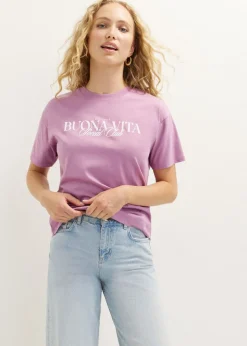 T-shirt met tekstprint