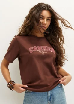 T-shirt met zachte print