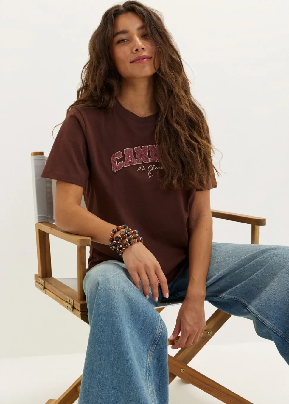 T-shirt met zachte print