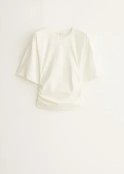 T-shirt met zijplooi
