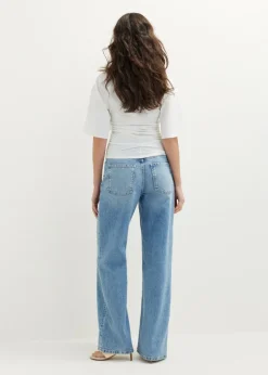 T-shirt met zijplooi