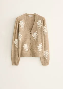Vest met geborduurde bloemen