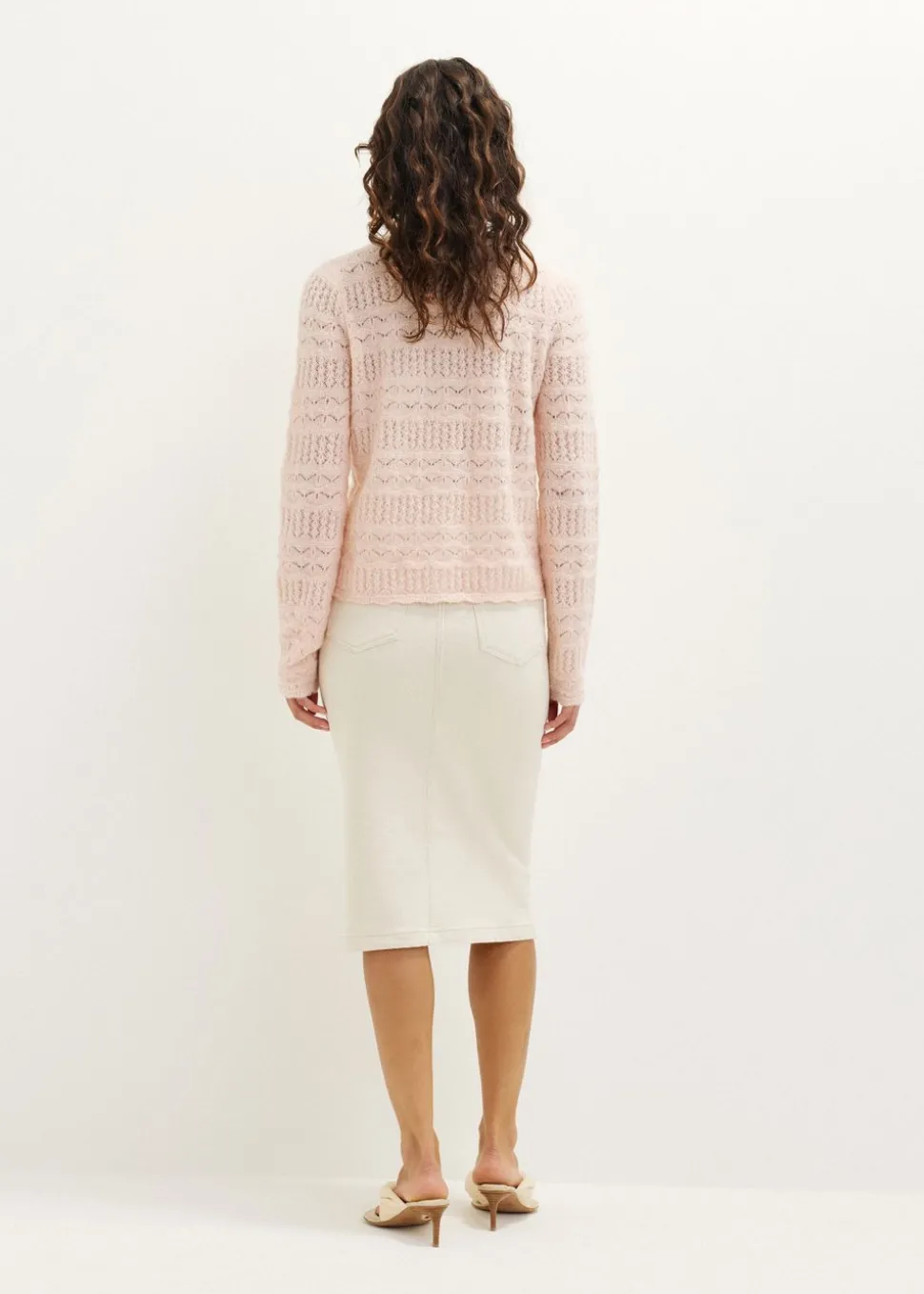 Vest met pointelle details