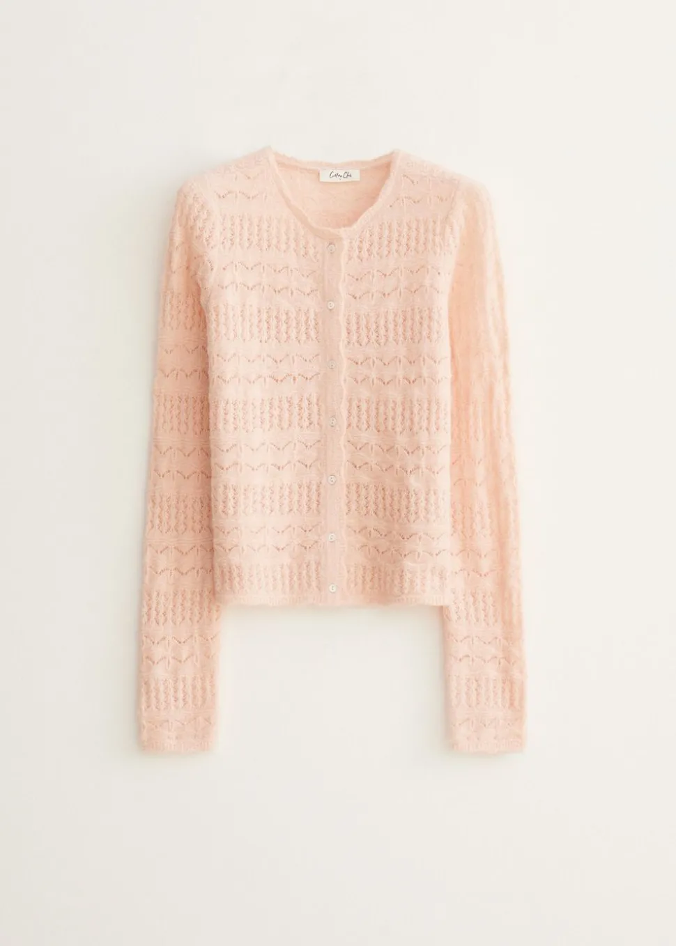 Vest met pointelle details