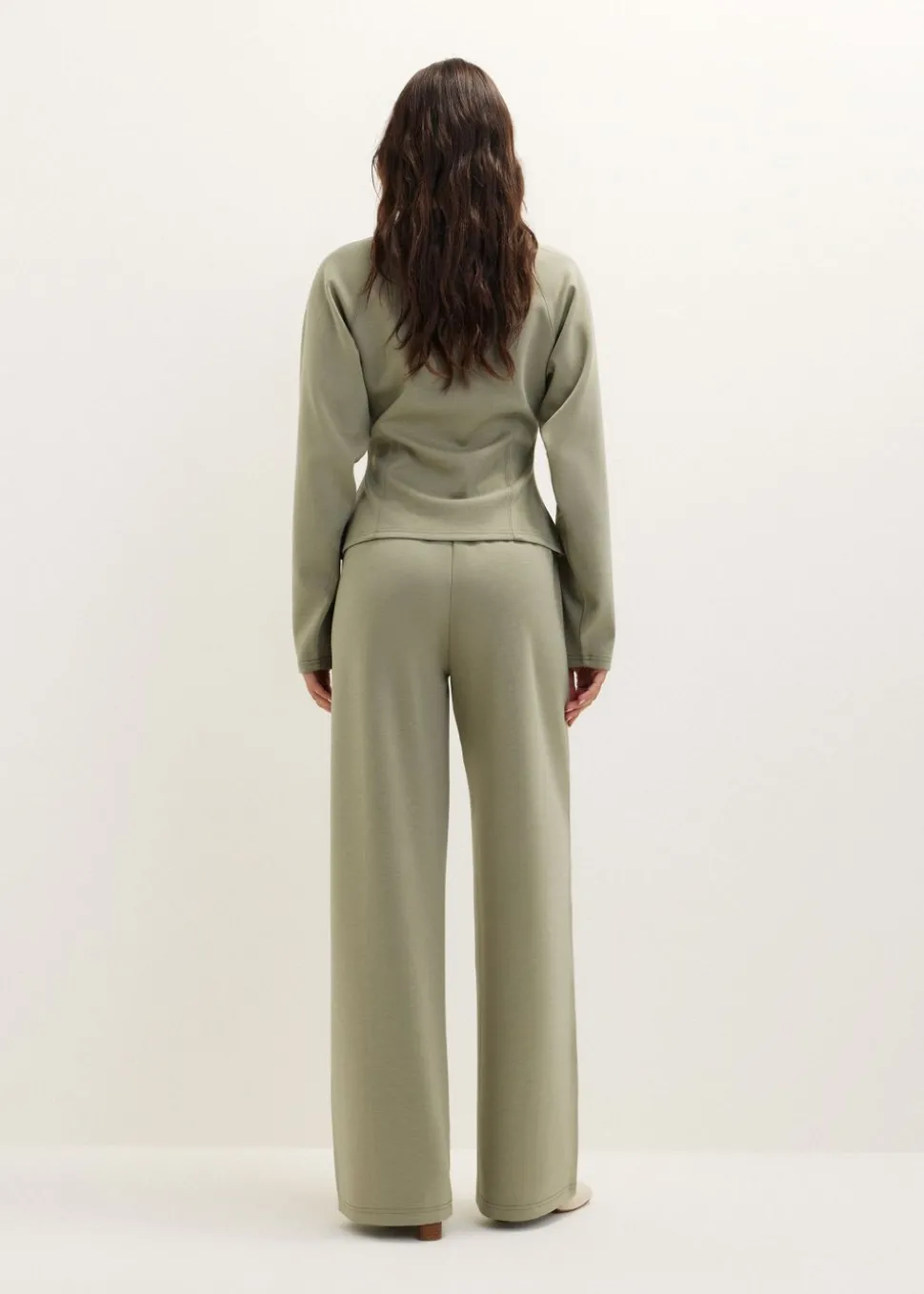 Wijde broek met bies
