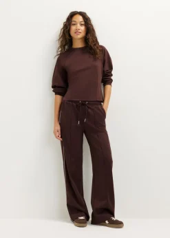 Wijde broek met bies