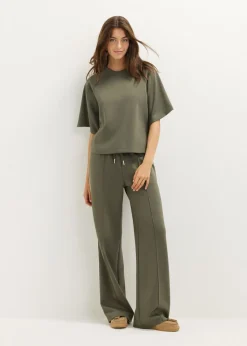 Wijde broek met bies