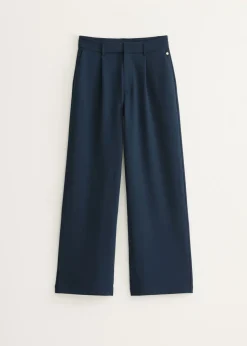 Wijde broek met plooien