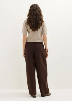 Wijde broek met plooien