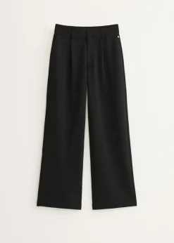 Wijde broek met plooien