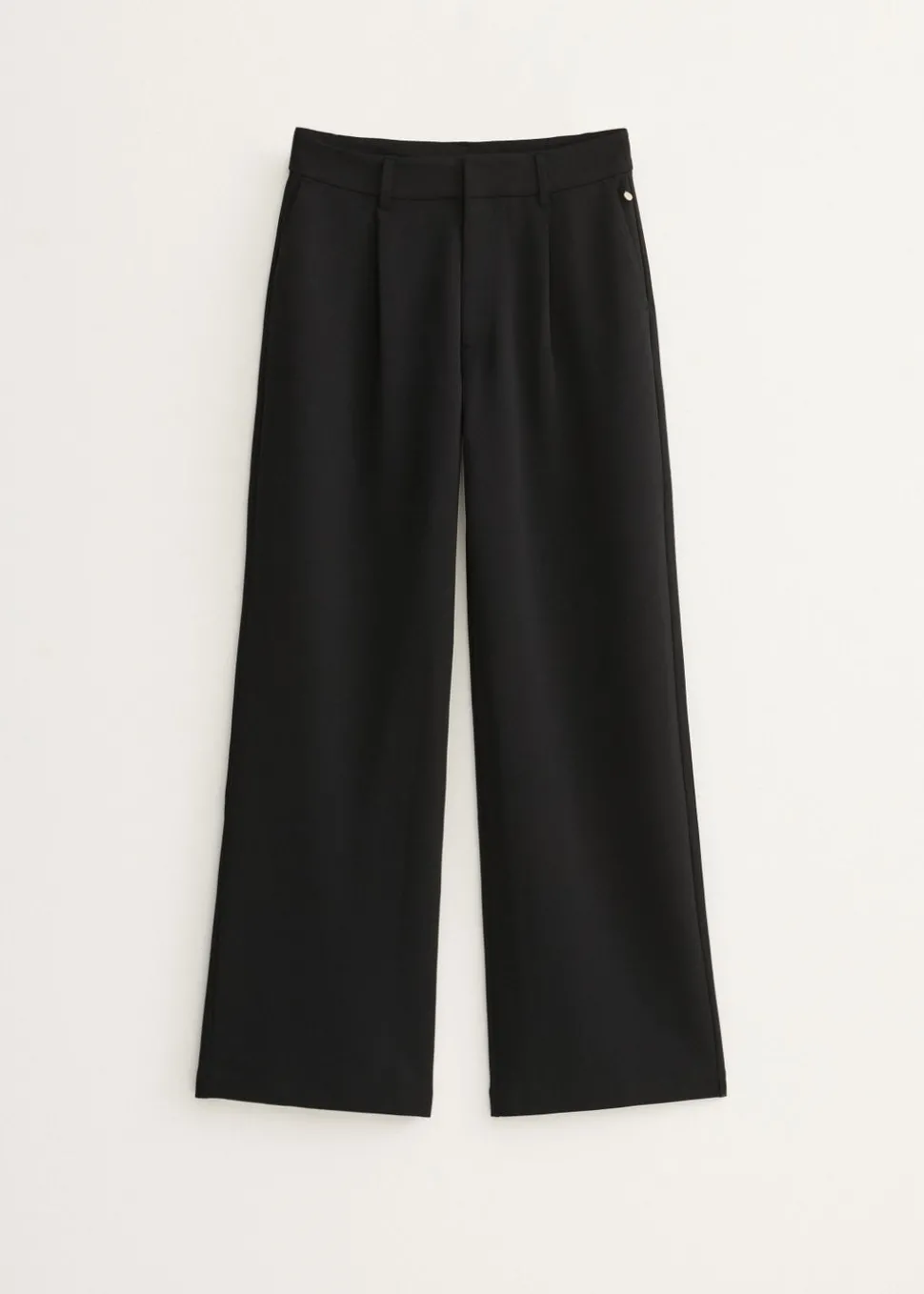 Wijde broek met plooien