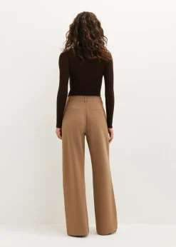 Wijde broek met plooien