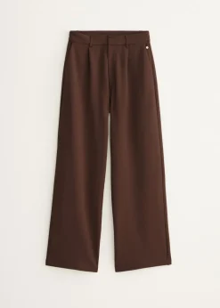 Wijde broek met plooien