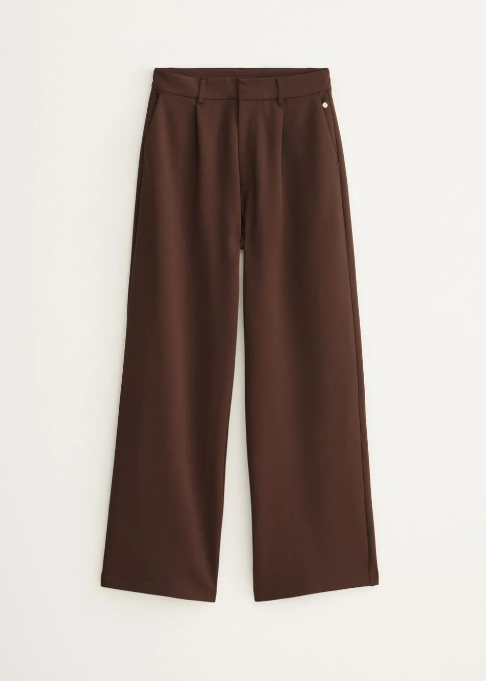 Wijde broek met plooien