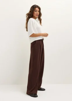Wijde broek met plooien