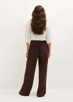 Wijde broek met plooien