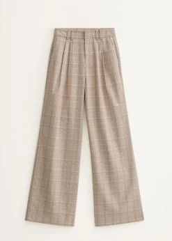 Wijde pantalon met plooien