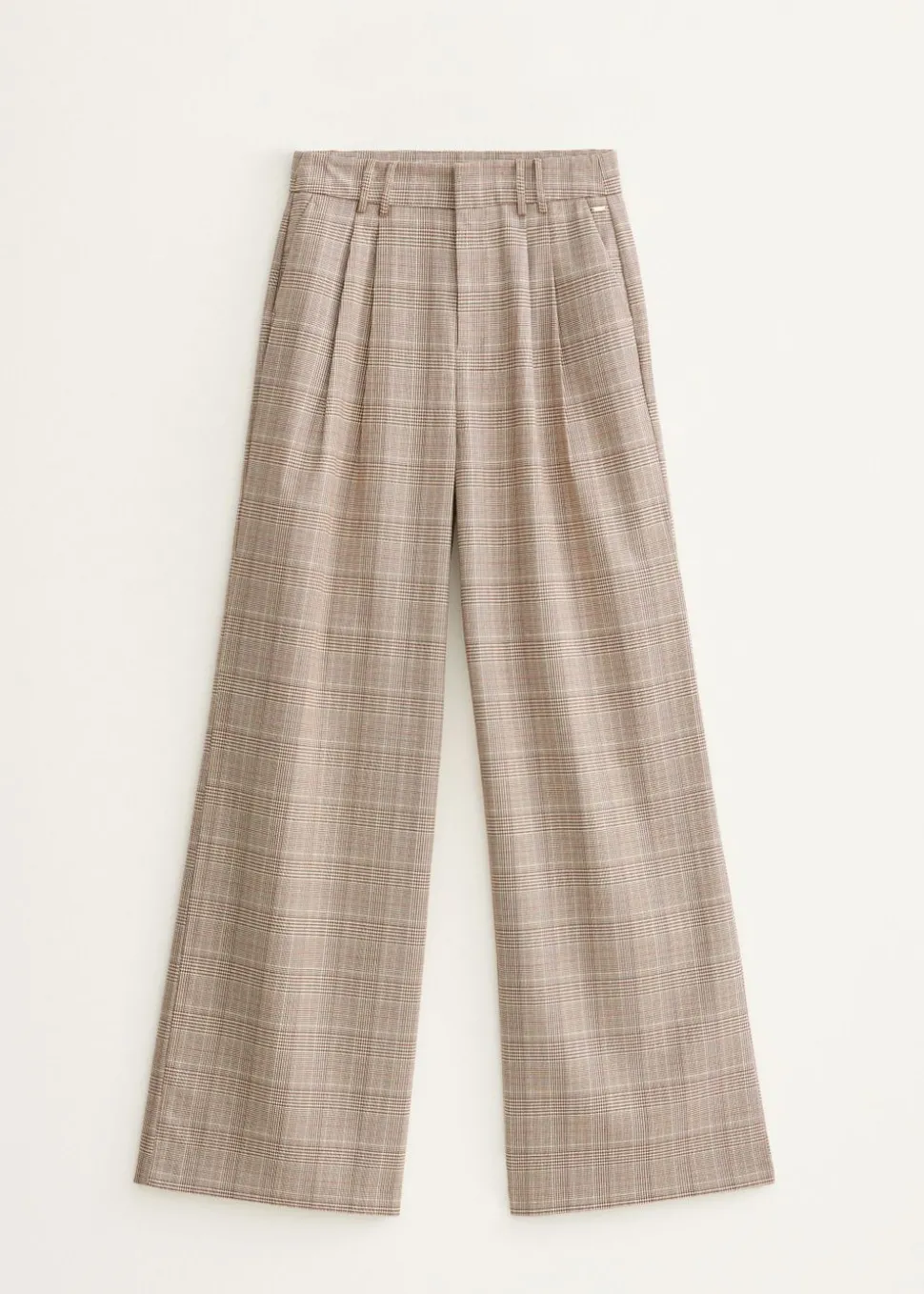 Wijde pantalon met plooien