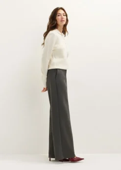 Wijde pantalon met riem