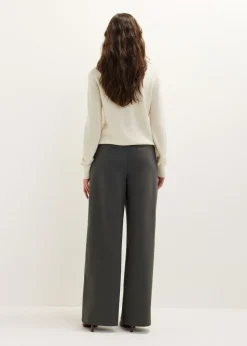 Wijde pantalon met riem