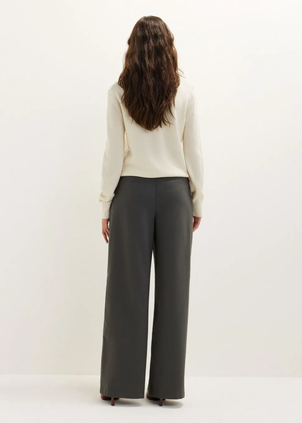 Wijde pantalon met riem