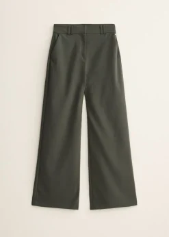 Wijde pantalon met riem