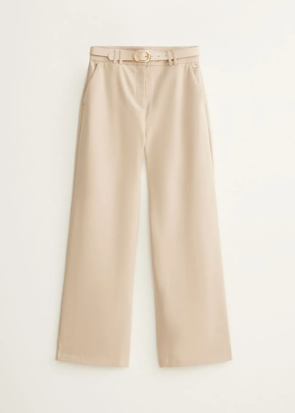 Wijde pantalon met riem