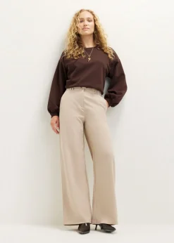 Wijde pantalon met riem